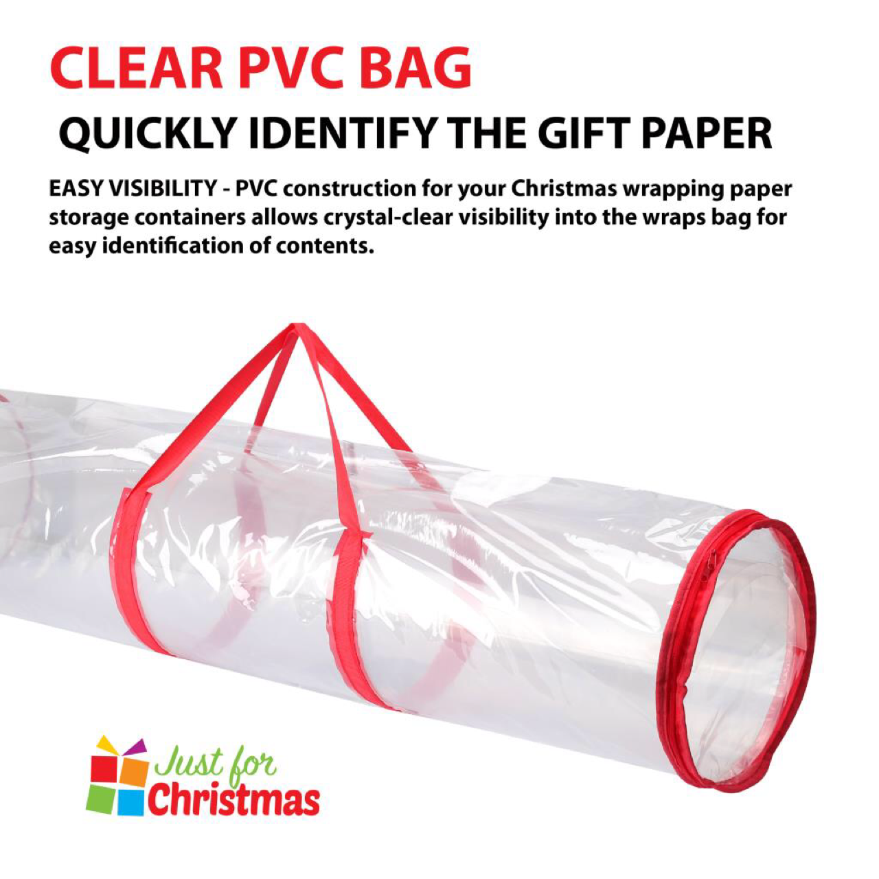 Clear Gift Wrap Storage Bag Organiser Xmas Christmas Birthday Wrapping Paper Clear Gift Wrap Storage Bag Organiser Xmas Christmas Birthday Wrapping Paper
